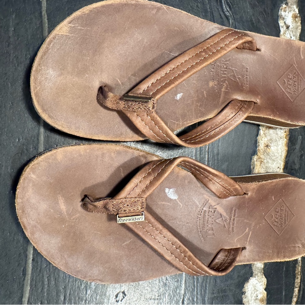 Freewaters Reef Brown Leather Sandals